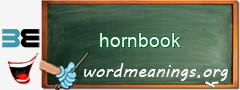 WordMeaning blackboard for hornbook